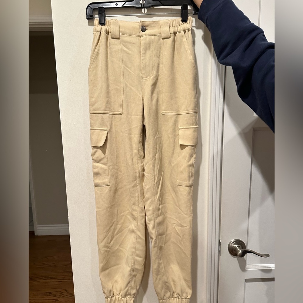 NORDSTROM BP Women’s Dark Beige Cream / Light Tan Cargo Pants, Size XS